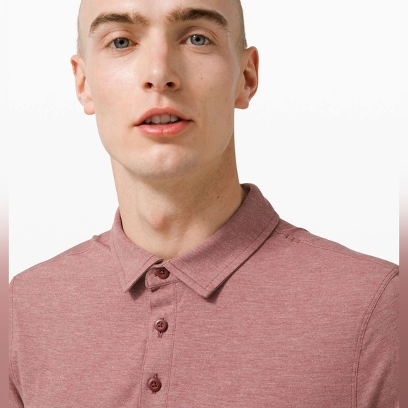 Lululemon Evolution PoloHeathered Smoky Red - Picture 2 of 7